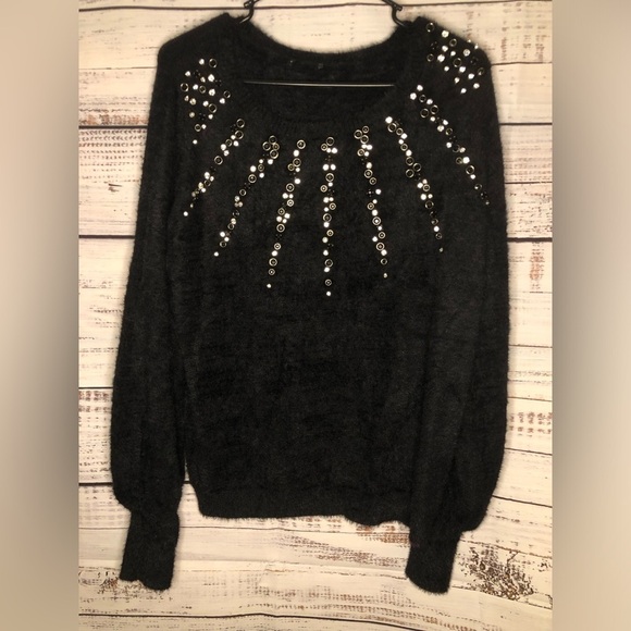 Jeweled Feather-Soft Sweater - Picture 4 of 15